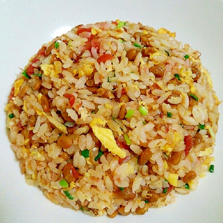 ちゃちゃっとウメ~な炒飯❀梅納豆炒飯